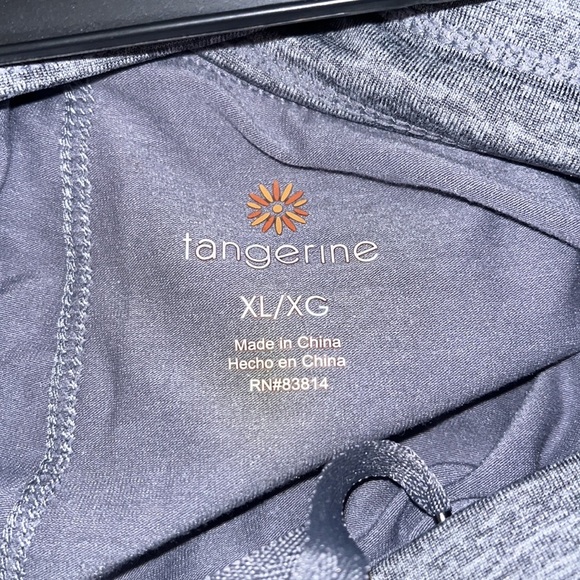 Tangerine Gray Heather Blue Athletic Drawstring Pocket Skorts Sz XL - Picture 7 of 9